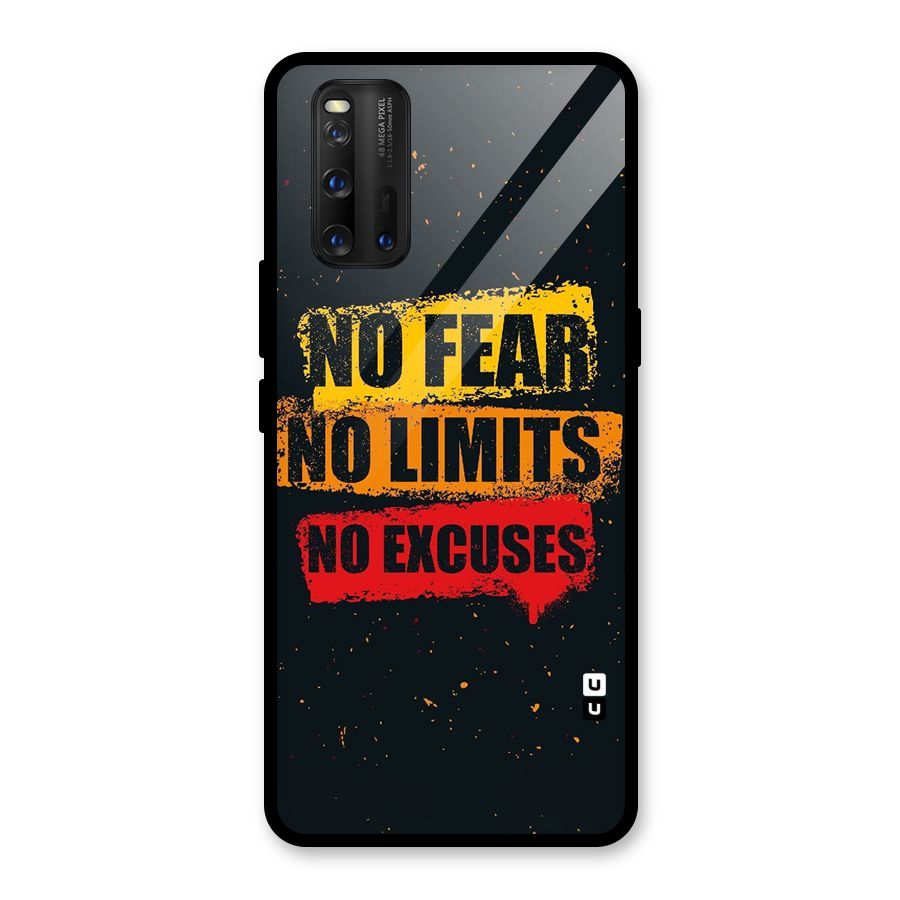 No Fear No Limits Glass Back Case for Vivo iQOO 3