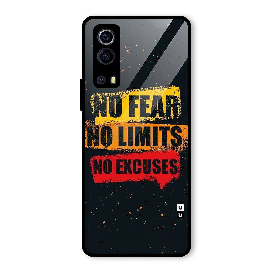 No Fear No Limits Glass Back Case for Vivo iQOO Z3