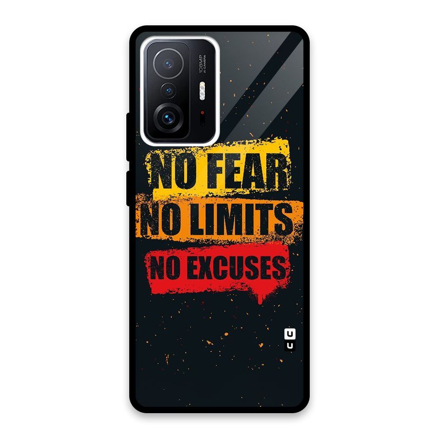 No Fear No Limits Glass Back Case for Xiaomi 11T Pro