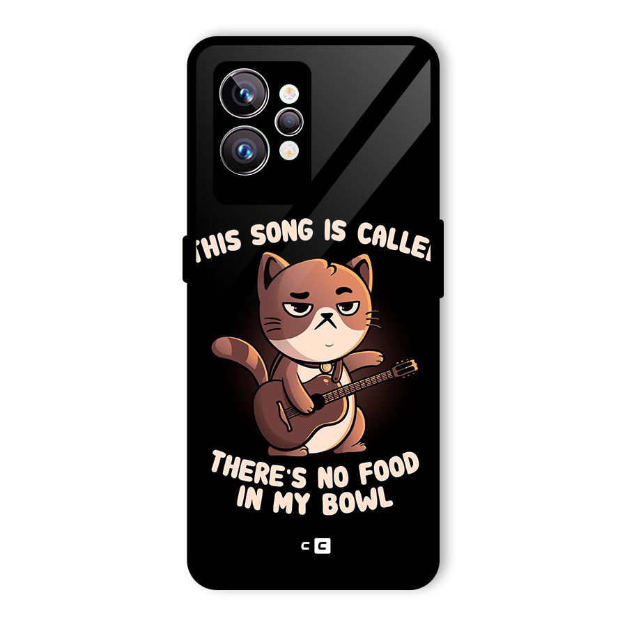 No Food in My Bowl Cat Glass Back Case for Realme GT2 Pro