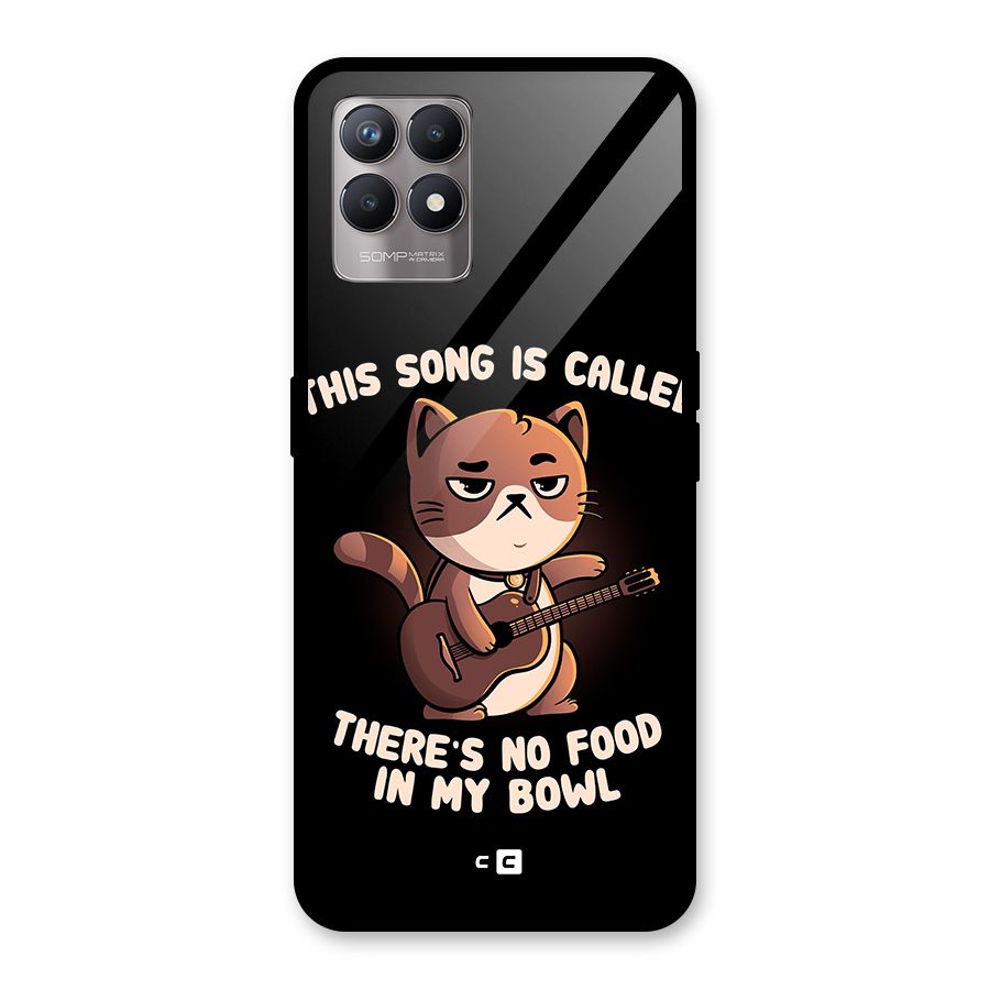No Food in My Bowl Cat Glass Back Case for Realme Narzo 50