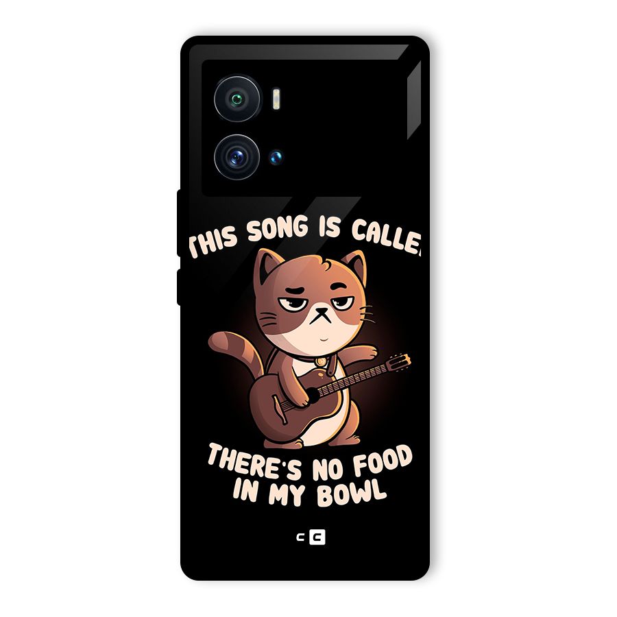 No Food in My Bowl Cat Glass Back Case for Vivo iQOO 9 Pro