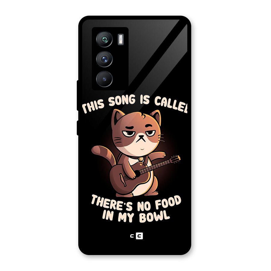 No Food in My Bowl Cat Glass Back Case for Vivo iQOO 9 SE