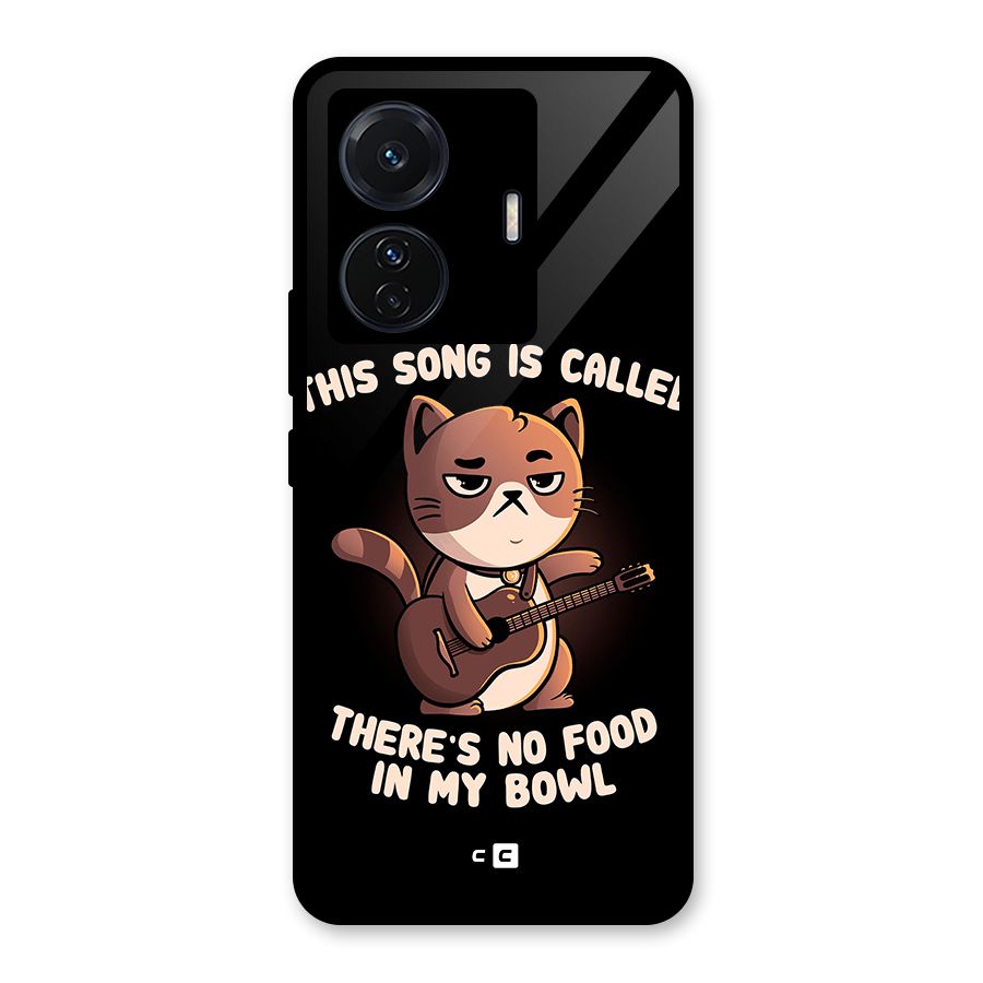 No Food in My Bowl Cat Glass Back Case for Vivo iQOO Z6 Pro