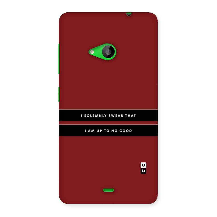 No Good Swear Back Case for Lumia 535