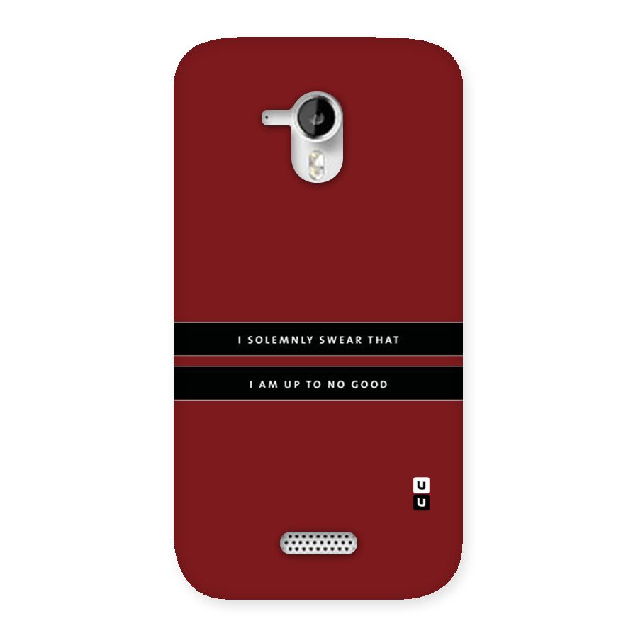 No Good Swear Back Case for Micromax Canvas HD A116