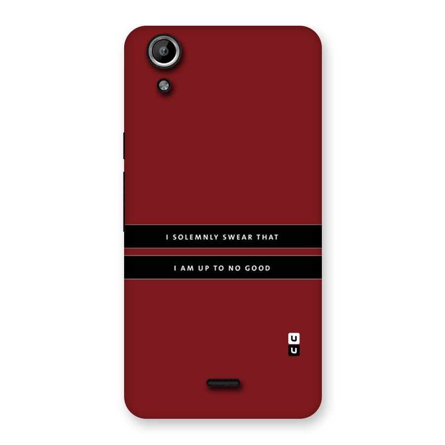 No Good Swear Back Case for Micromax Canvas Selfie Lens Q345