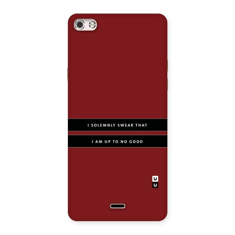 No Good Swear Back Case for Micromax Canvas Silver 5