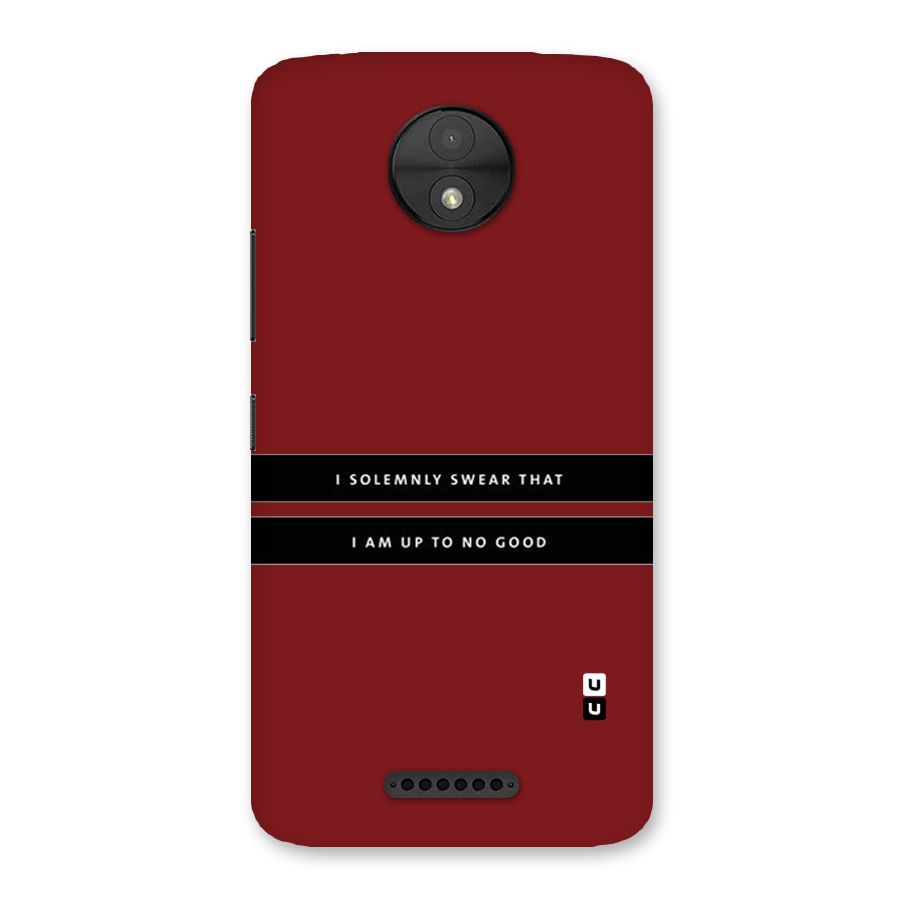 No Good Swear Back Case for Moto C