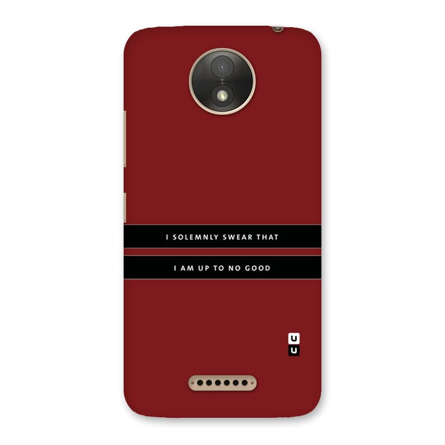 No Good Swear Back Case for Moto C Plus