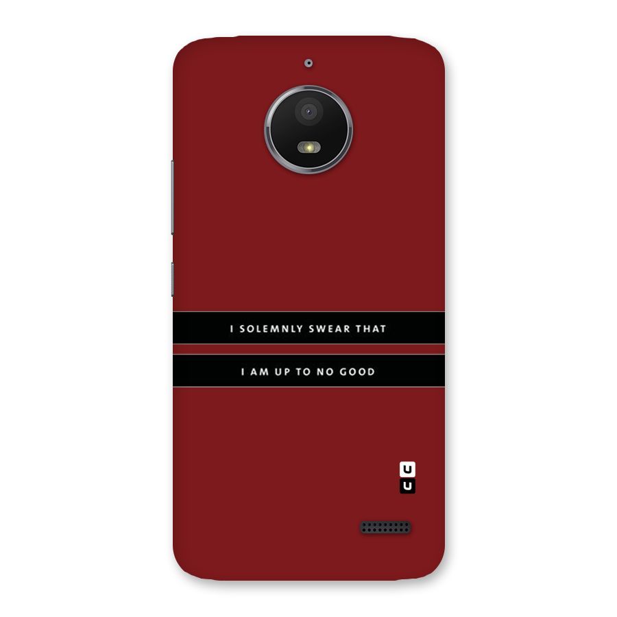 No Good Swear Back Case for Moto E4