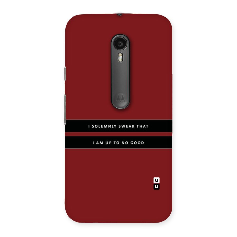 No Good Swear Back Case for Moto G3