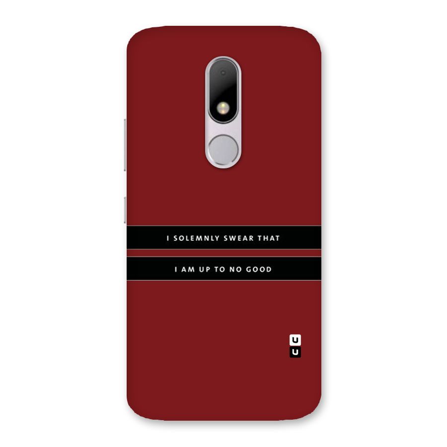 No Good Swear Back Case for Moto M
