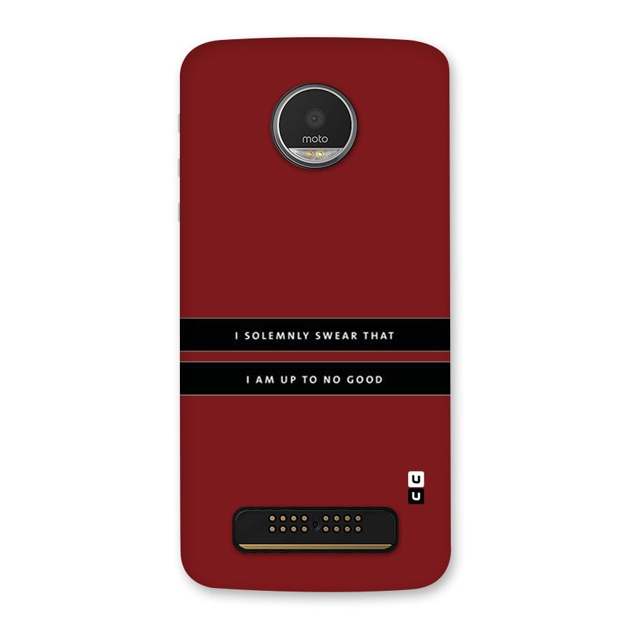 No Good Swear Back Case for Moto Z Play