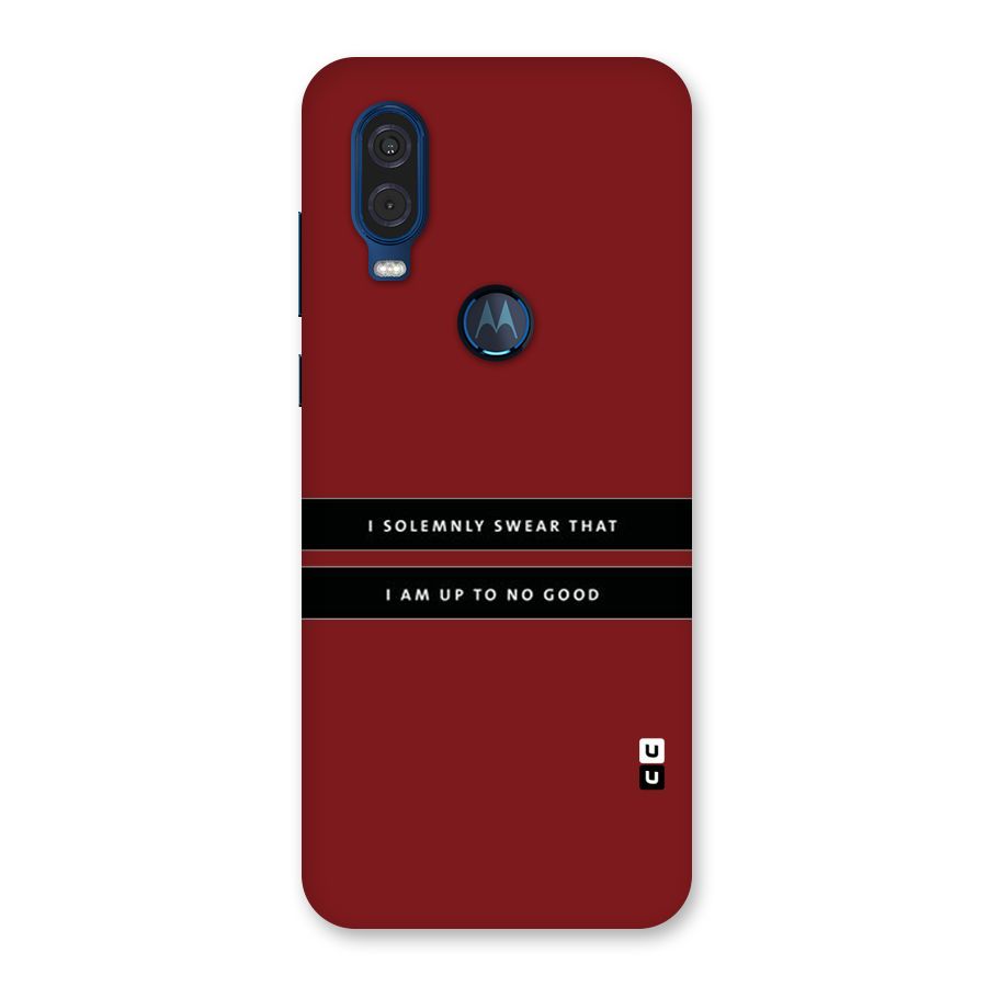 No Good Swear Back Case for Motorola One Vision