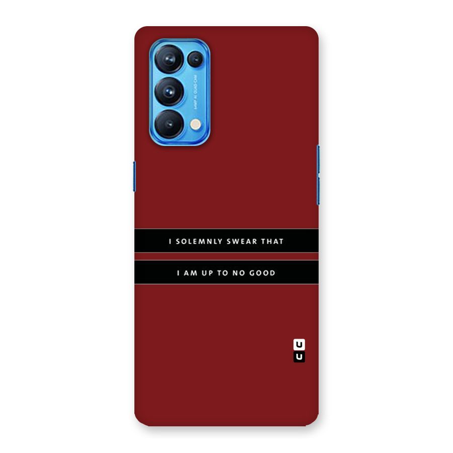 No Good Swear Back Case for Oppo Reno5 Pro 5G