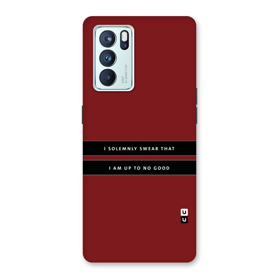 No Good Swear Back Case for Oppo Reno6 Pro 5G