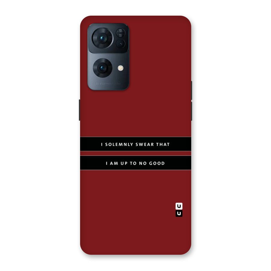 No Good Swear Back Case for Oppo Reno7 Pro 5G