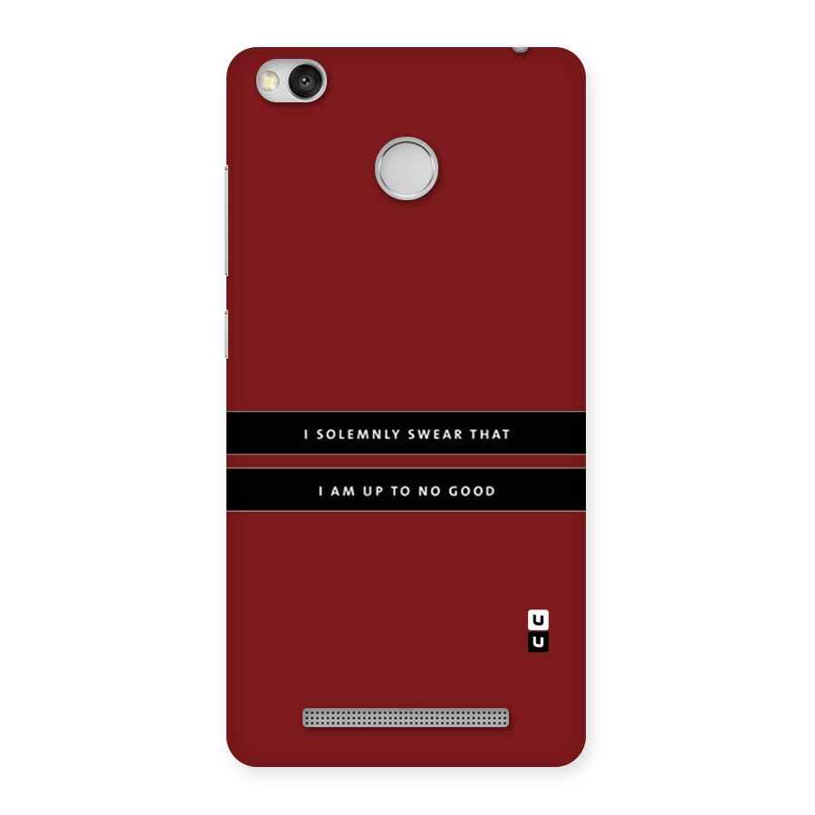 No Good Swear Back Case for Redmi 3S Prime