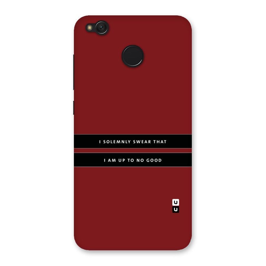 No Good Swear Back Case for Redmi 4