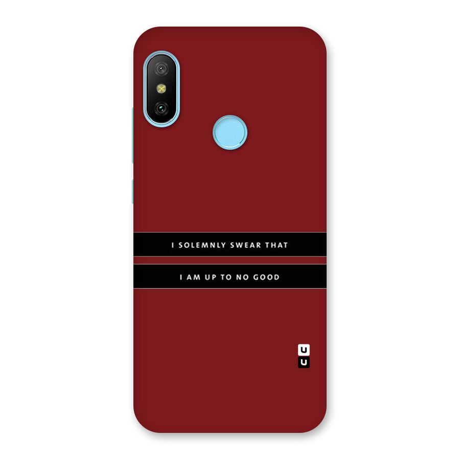 No Good Swear Back Case for Redmi 6 Pro