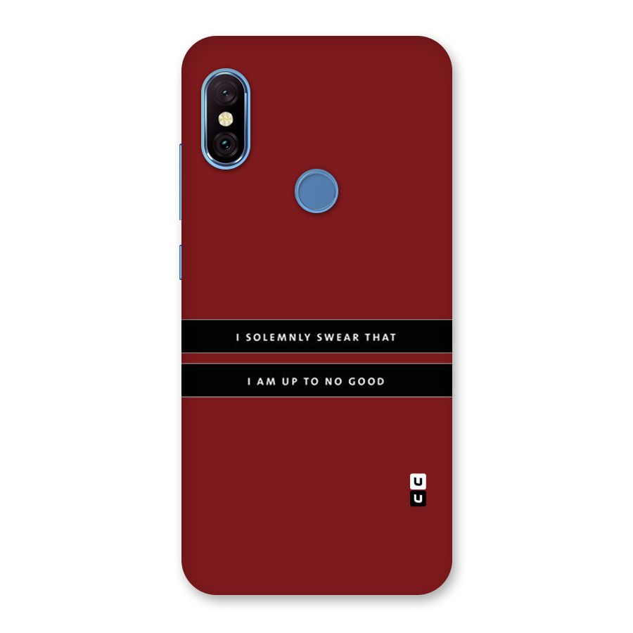 No Good Swear Back Case for Redmi Note 6 Pro