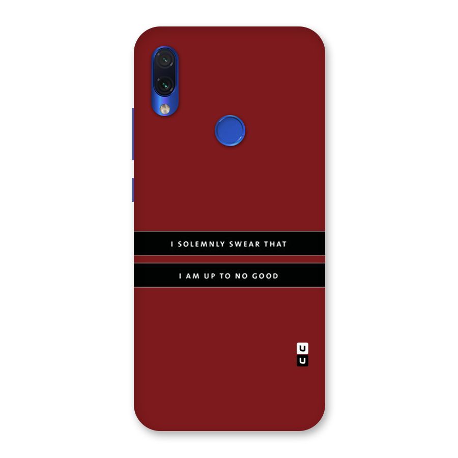 No Good Swear Back Case for Redmi Note 7