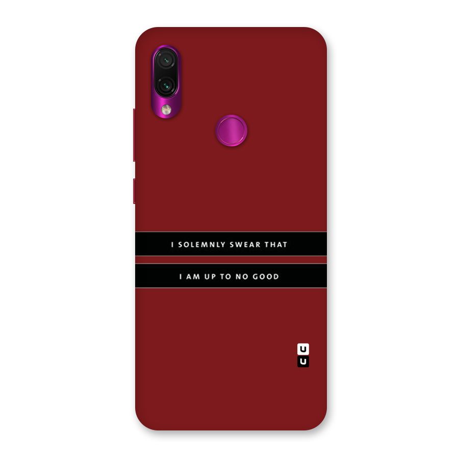 No Good Swear Back Case for Redmi Note 7 Pro