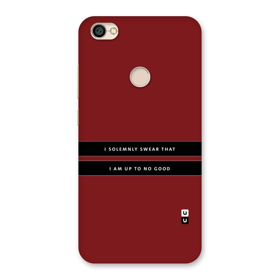 No Good Swear Back Case for Redmi Y1 2017