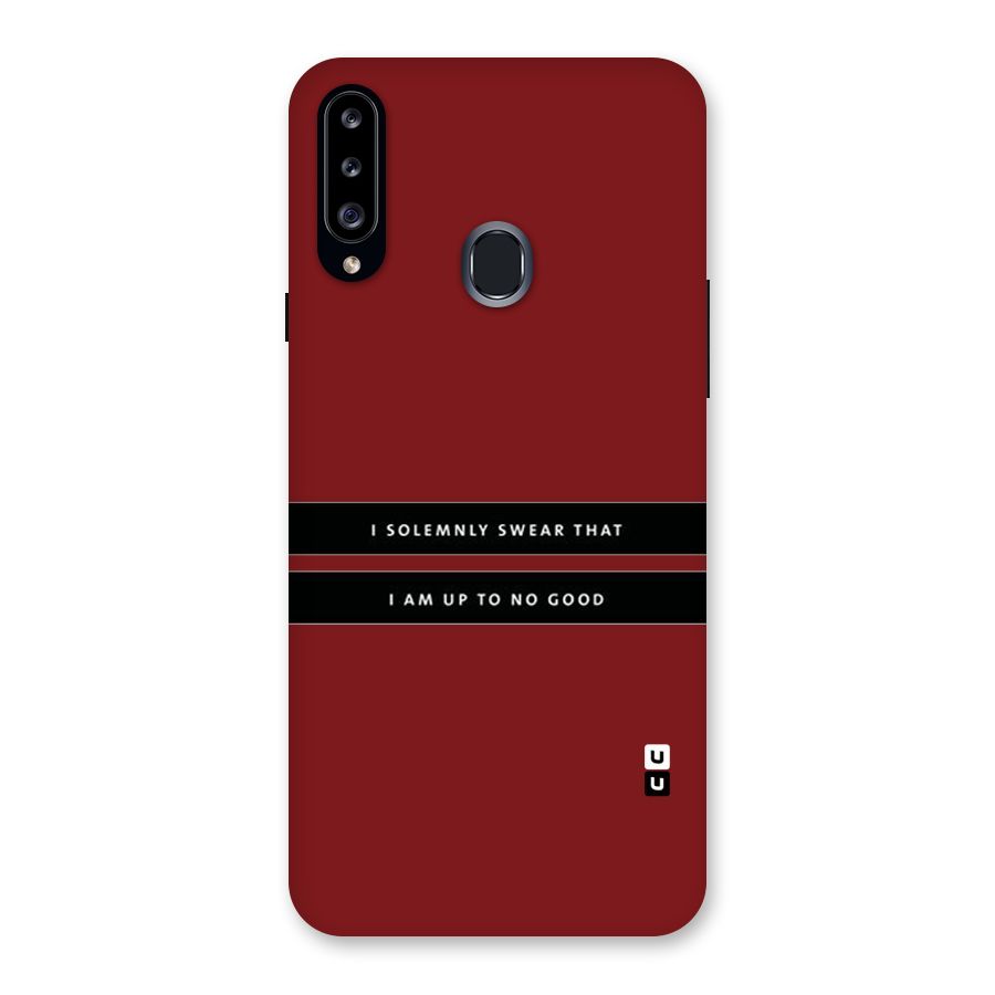 No Good Swear Back Case for Samsung Galaxy A20s