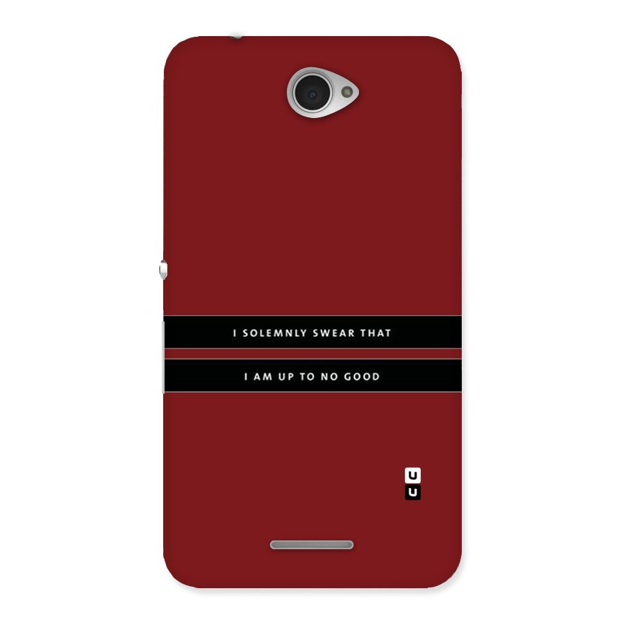 No Good Swear Back Case for Sony Xperia E4