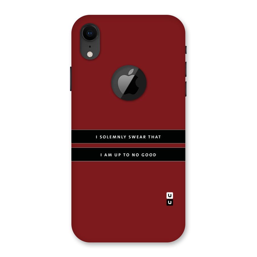 No Good Swear Back Case for iPhone XR Logo Cut