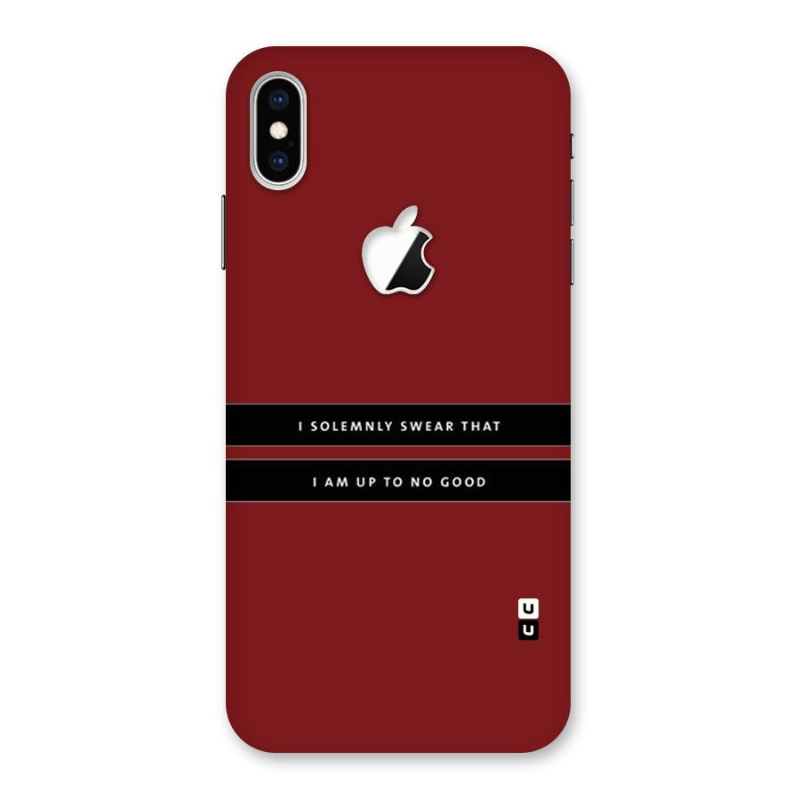 No Good Swear Back Case for iPhone XS Max Apple Cut