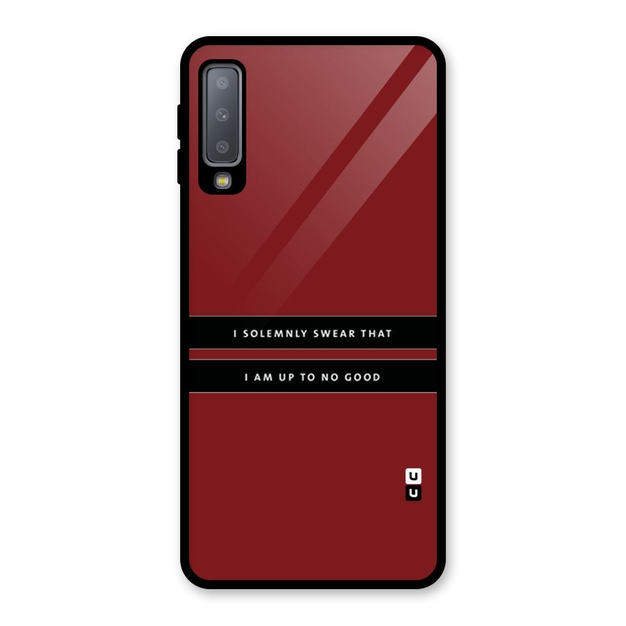 No Good Swear Glass Back Case for Galaxy A7 (2018)