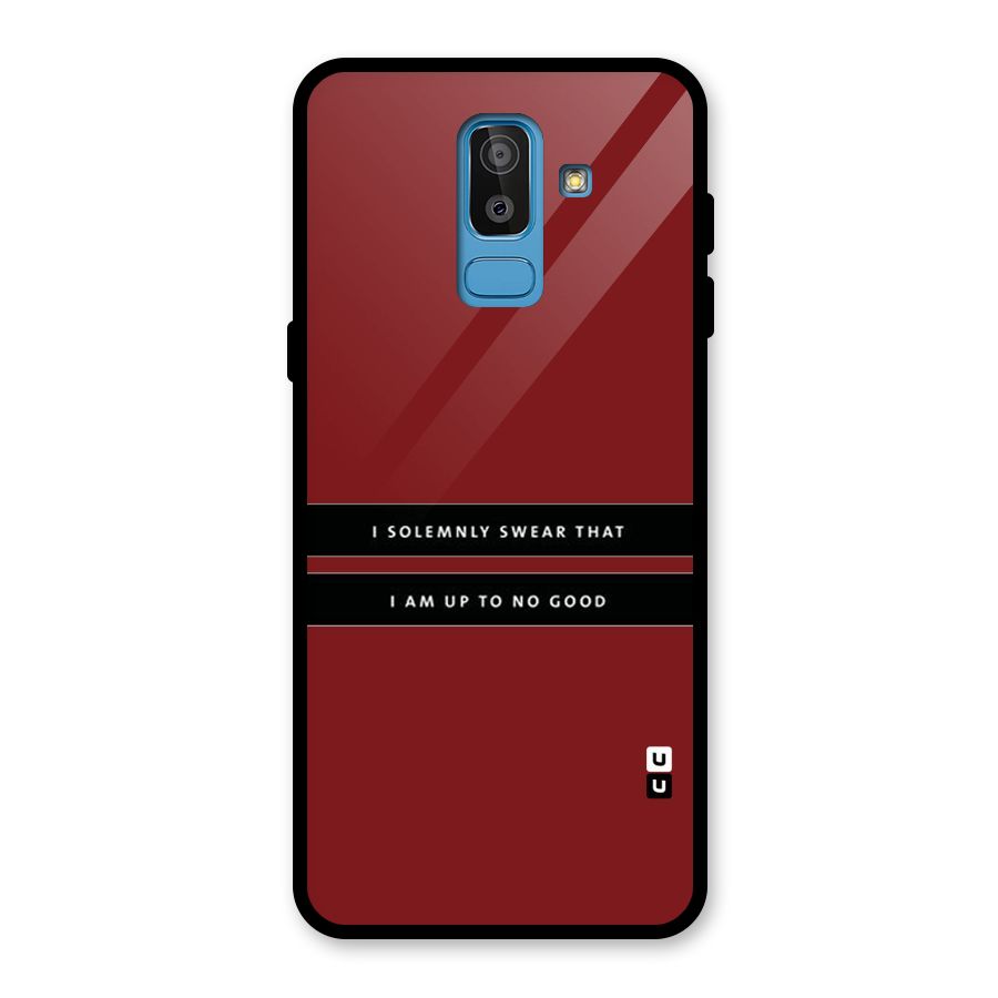 No Good Swear Glass Back Case for Galaxy J8