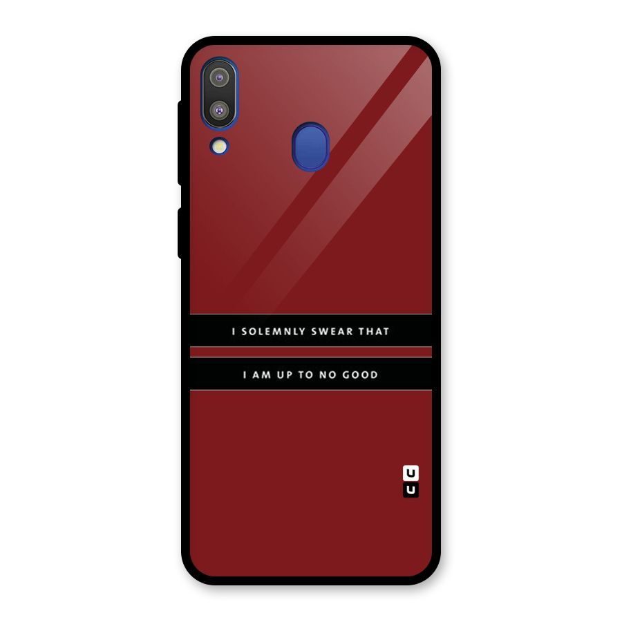 No Good Swear Glass Back Case for Galaxy M20
