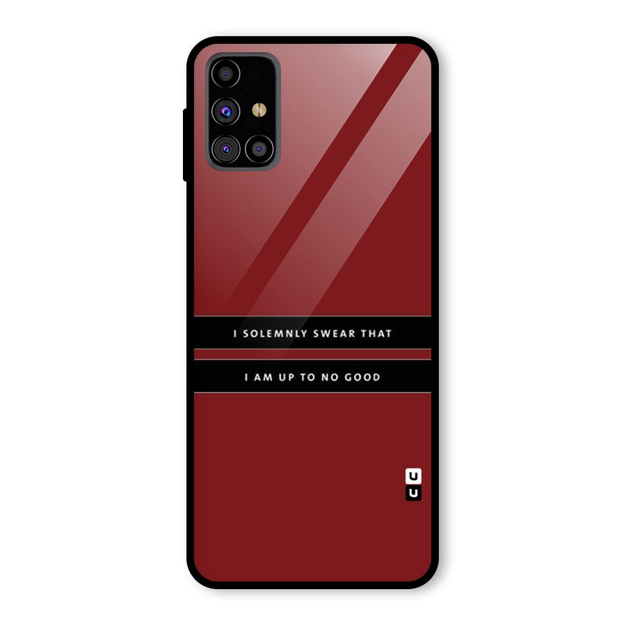 No Good Swear Glass Back Case for Galaxy M31s