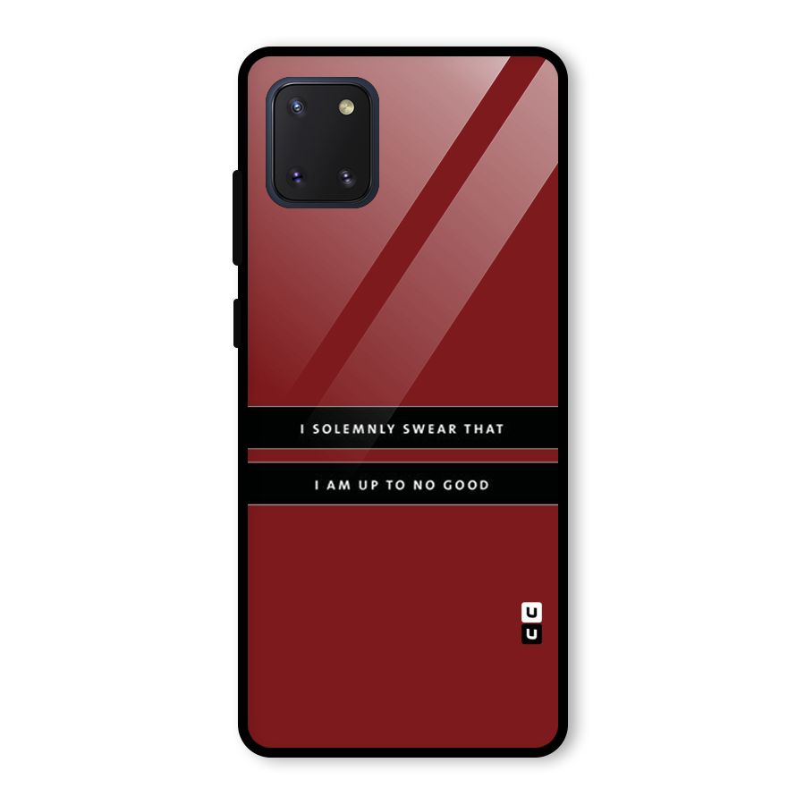 No Good Swear Glass Back Case for Galaxy Note 10 Lite