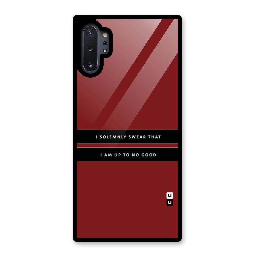 No Good Swear Glass Back Case for Galaxy Note 10 Plus