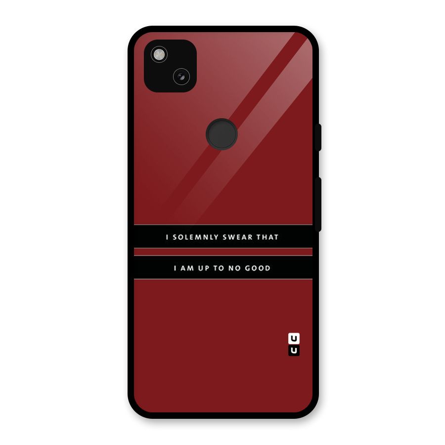 No Good Swear Glass Back Case for Google Pixel 4a