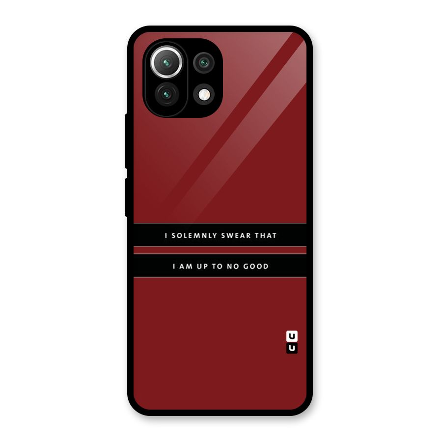 No Good Swear Glass Back Case for Mi 11 Lite