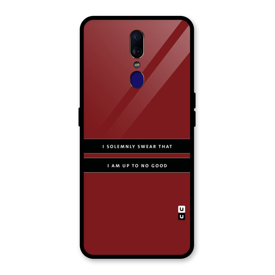 No Good Swear Glass Back Case for Oppo F11