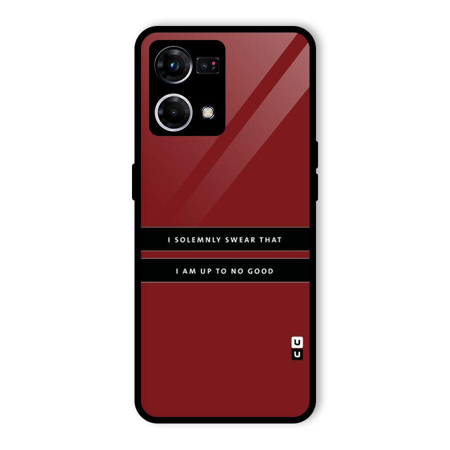 No Good Swear Glass Back Case for Oppo F21 Pro 4G