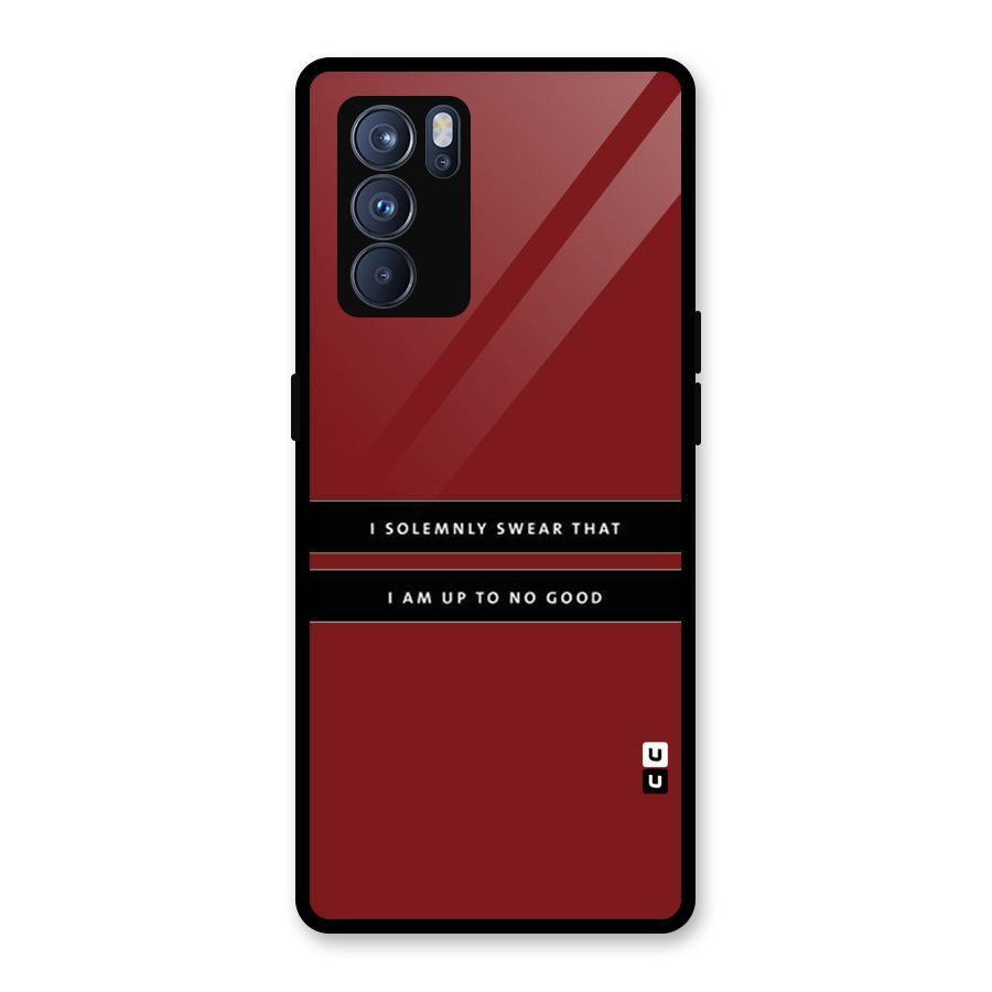 No Good Swear Glass Back Case for Oppo Reno6 Pro 5G