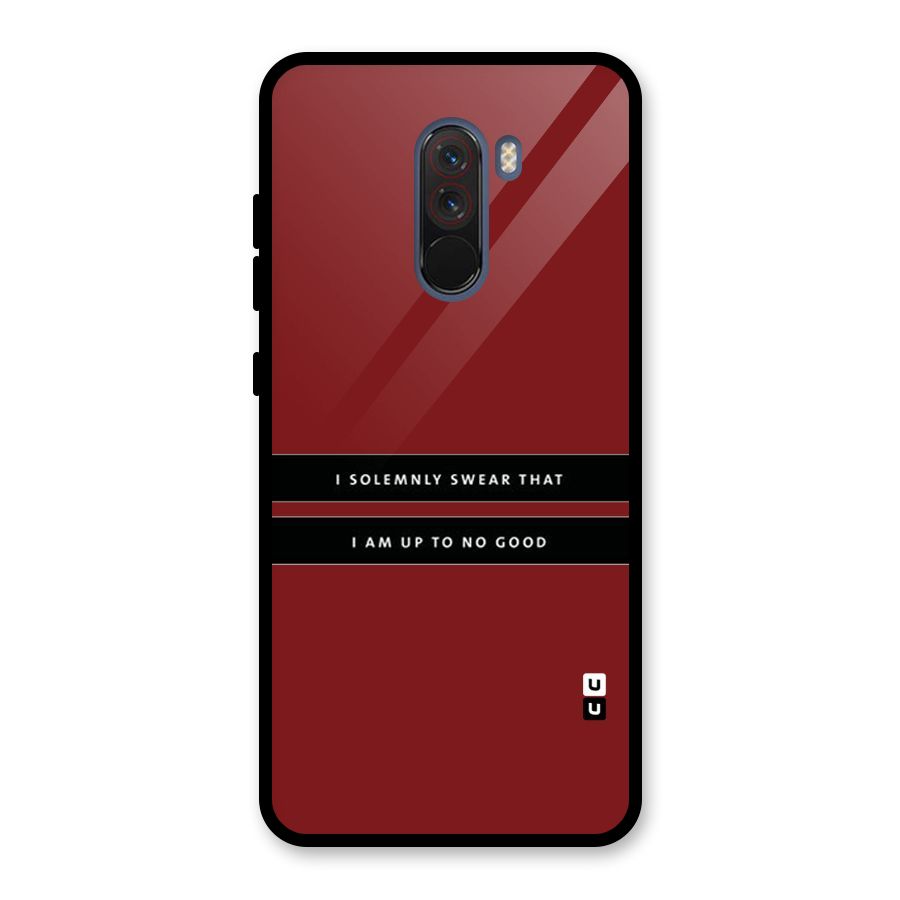 No Good Swear Glass Back Case for Poco F1