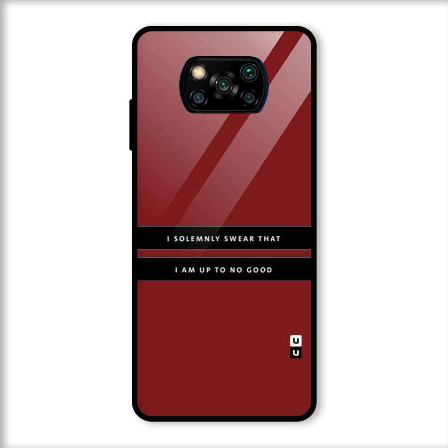 No Good Swear Glass Back Case for Poco X3