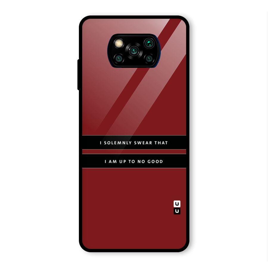 No Good Swear Glass Back Case for Poco X3 Pro
