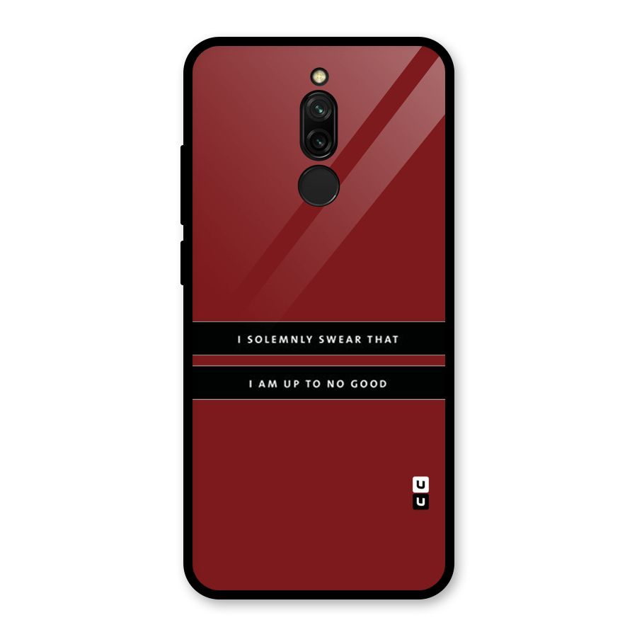 No Good Swear Glass Back Case for Redmi 8