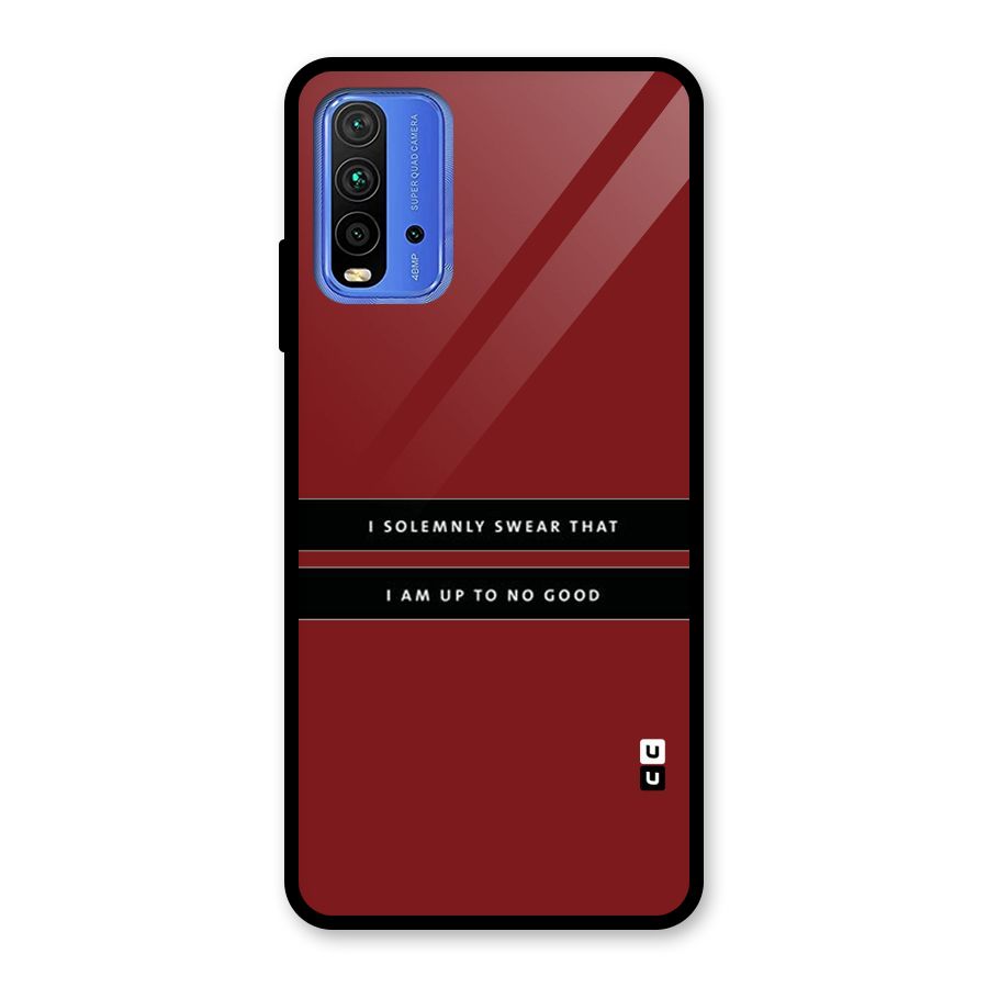 No Good Swear Glass Back Case for Redmi 9 Power