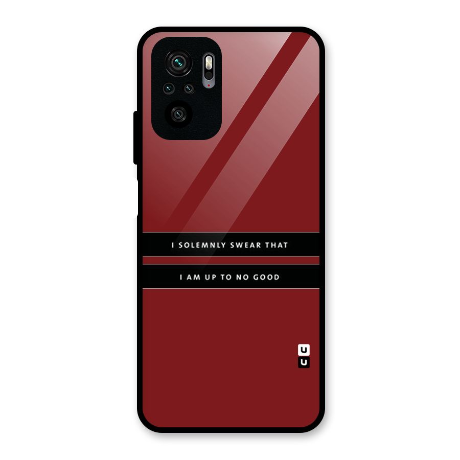 No Good Swear Glass Back Case for Redmi Note 10S